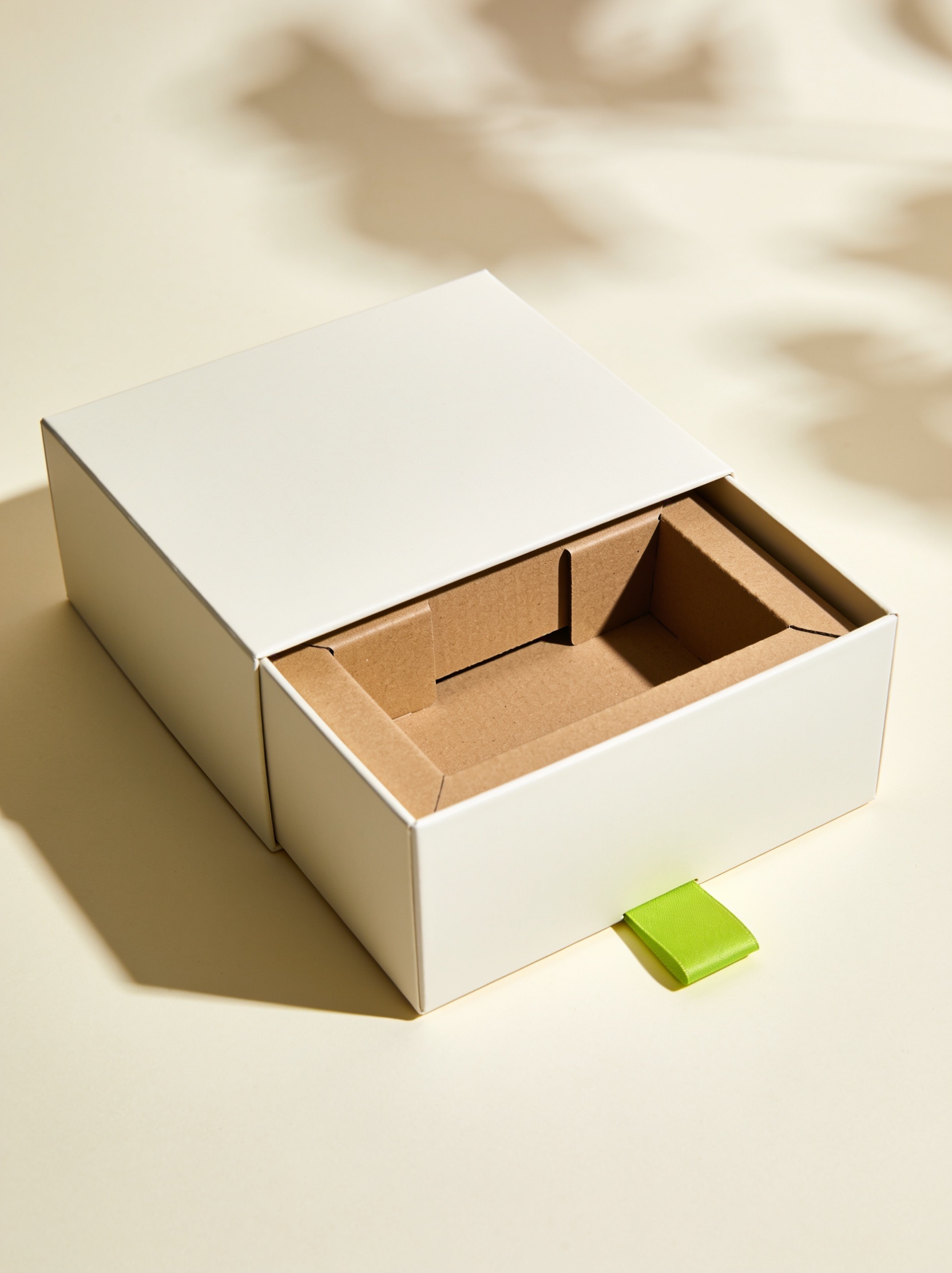 Custom printed rigid box with branded lid and structural insert