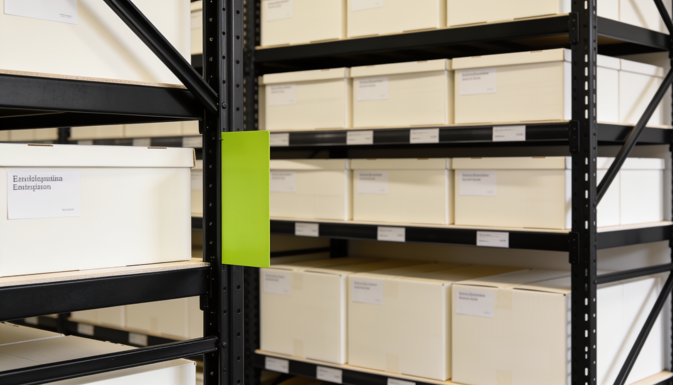 EU warehousing — racked inventory in a Netherlands fulfilment centre